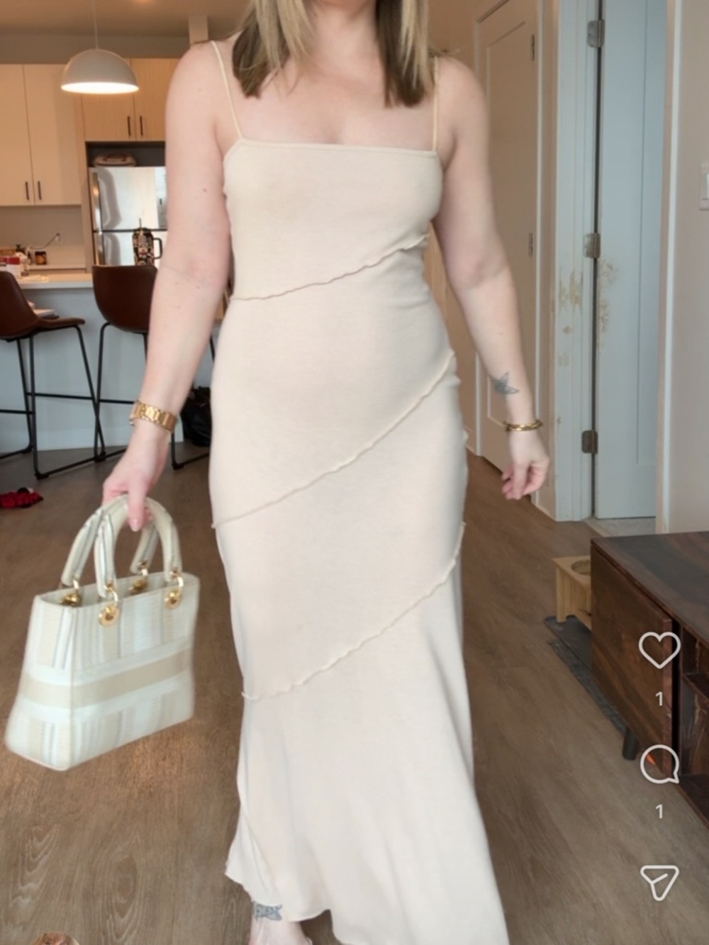 Princess Polly Beige Maxi Dress